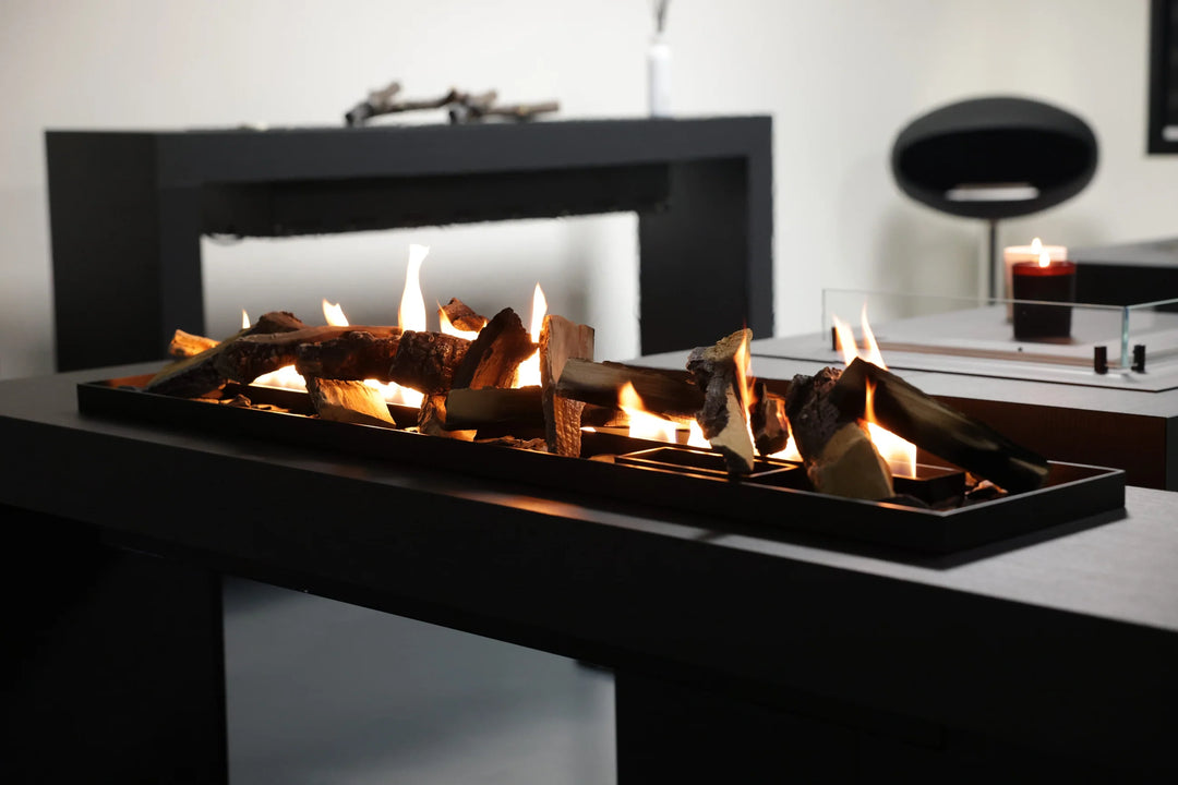 Bioethanol SmartFire Fernbedienung - PRIME A6 150cm mit Deko