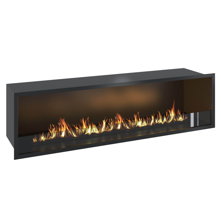 Bioethanol Einbau Kamin Ofen SELECTED 170cm Ethanol Einbaukamin von Wild Flame Seitlich