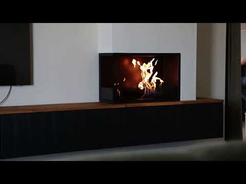 Bioethanol Eck Einbaukamin - BASE WOOD R140