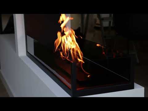 Dreiseitiger Bioethanol Einbaukamin U - SAINT 70